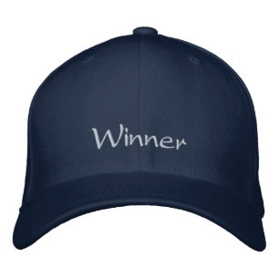 Gewinner-Obergrenze / Hat Bestickte Baseballkappe