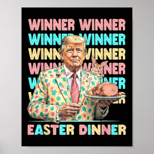 Gewinner Osteressen Tage Trumps Bunny Rabbit Aufer Poster
