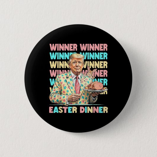 Gewinner Osterfest Days Trumps Bunny Rabbit Resu Button (Vorderseite)