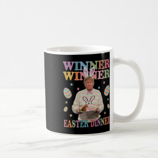 Gewinner Ostern Abendessen Präsident Trump glückli Kaffeetasse (Rechts)