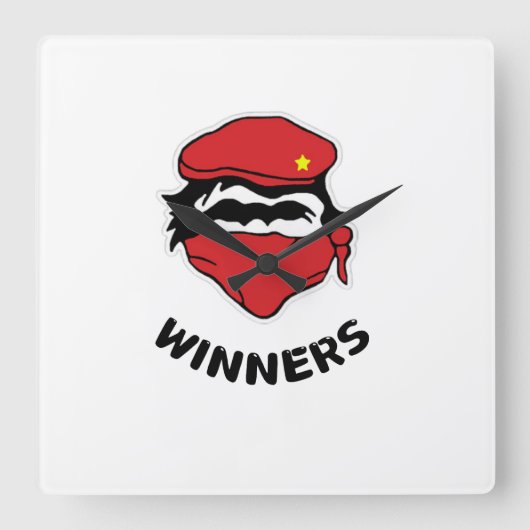 Gewinner Quadratische Wanduhr (Vorderseite)