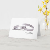 Gewinner Rings Silver - Glückwunschkarten Karte (Gelbe Blume)