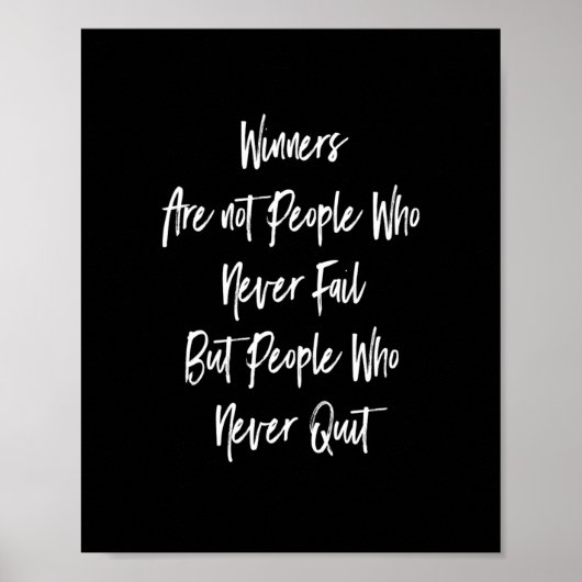 Gewinner sind keine Menschen, die nie etwas tun, s Poster (Vorne)