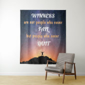 Gewinner sind keine Menschen, die nie versagt habe Wandteppich (Beispiel)