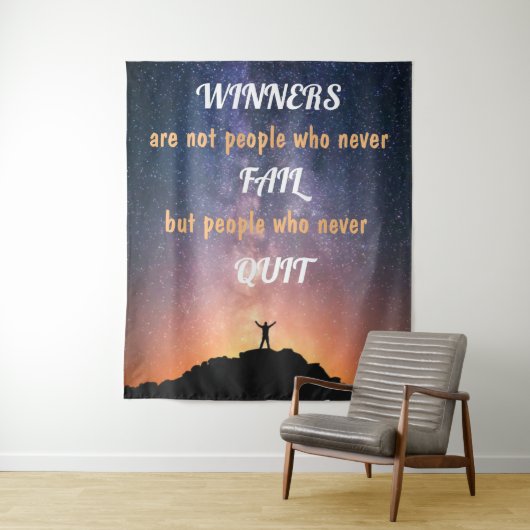 Gewinner sind keine Menschen, die nie versagt habe Wandteppich (Beispiel)