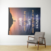 Gewinner sind keine Menschen, die nie versagt habe Wandteppich (Beispiel (Horizontal))