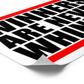 Gewinner sind nie Gewinner Poster (Ecke)