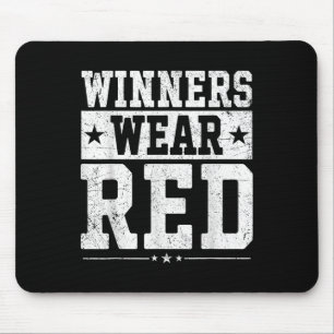 Gewinner tragen den Red Color War Camp Team Game-W Mousepad