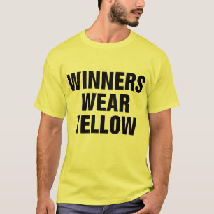 Gewinner tragen Gelb T-Shirt