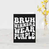 Gewinner tragen Lila Team Sports Day Game Spirit W Karte (Gelbe Blume)