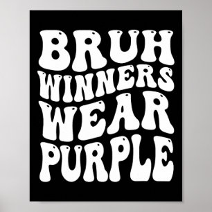 Gewinner tragen Lila Team Sports Day Game Spirit W Poster