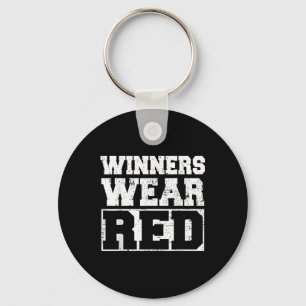 Gewinner tragen Red Funny Team Spirit Game War Cam Schlüsselanhänger
