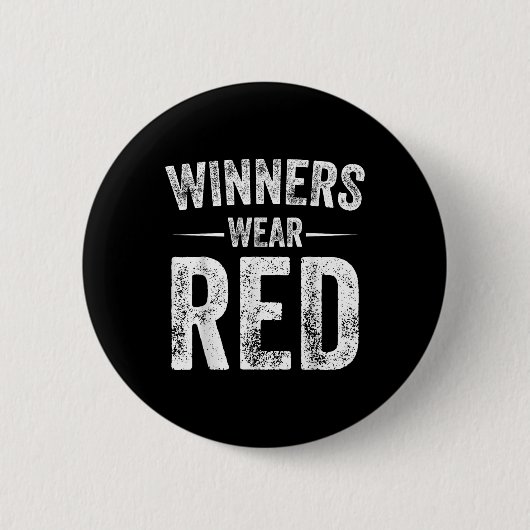 Gewinner tragen Red Team Red Game Competition Farb Button (Vorderseite)