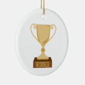 Gewinner-Trophäe Keramik Ornament (Rechts)