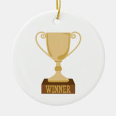 Gewinner-Trophäe Keramik Ornament (Vorne)