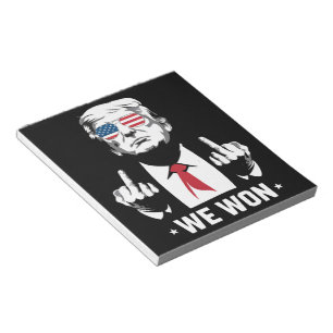 Gewinner Trump Wir gewinnen den Tag der Amtseinfüh Notizblock