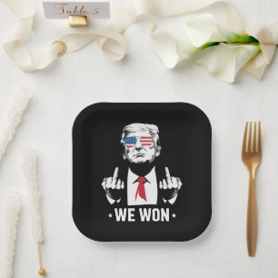 Gewinner Trump Wir haben den 47. Tag der Amtseinfü Pappteller