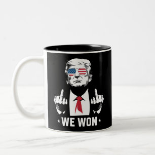 Gewinner Trump Wir haben den Tag der Amtseinführun Zweifarbige Tasse