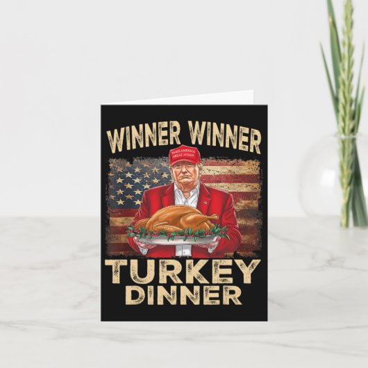 Gewinner Türkei Abendessen Erntedank Donald Tr Karte (Vorderseite)
