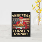 Gewinner Türkei Abendessen Erntedank Donald Tr Karte (Gelbe Blume)