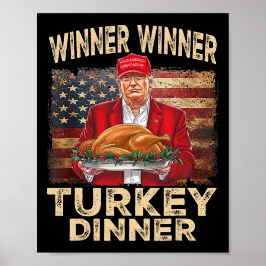 Gewinner Türkei Abendessen Erntedank Donald Tr Poster (Vorne)