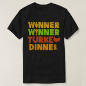 Gewinner Türkei Abendessen Funny Erntedank Gamble  T-Shirt (Design vorne)