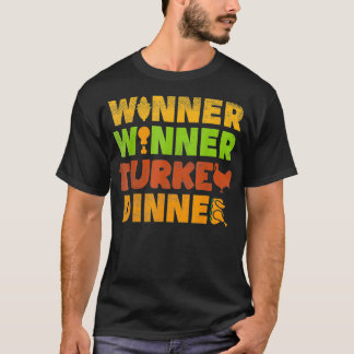 Gewinner Türkei Abendessen Funny Erntedank Gamble T-Shirt