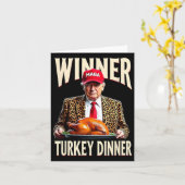 Gewinner Türkei Abendessen Funny Trump Karte (Gelbe Blume)