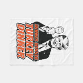 Gewinner Türkei Abendessen Funny Turkey Trump als Fleecedecke (Vorderseite (Horizontal))