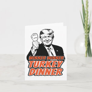 Gewinner Türkei Abendessen Funny Turkey Trump als Karte