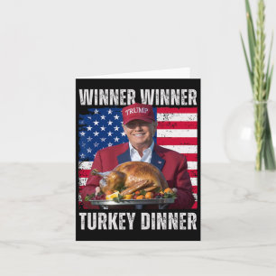Gewinner Türkei Abendessen Spaß Funny Trump als Ge Karte