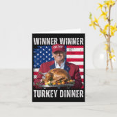 Gewinner Türkei Abendessen Spaß Funny Trump als Ge Karte (Gelbe Blume)