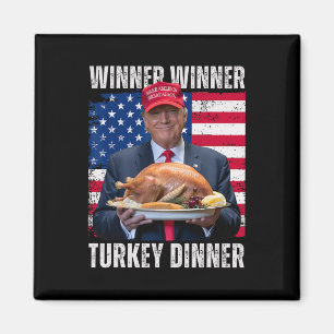 Gewinner Türkei Abendessen Spaß Funny Trump als Ge Magnet