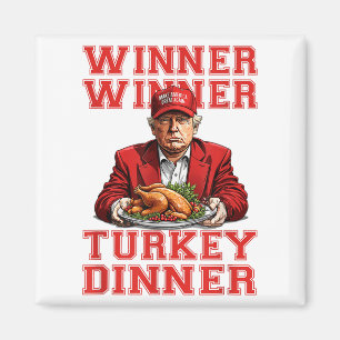 Gewinner Türkei Abendessen Trump Funny Thanksgivi Magnet