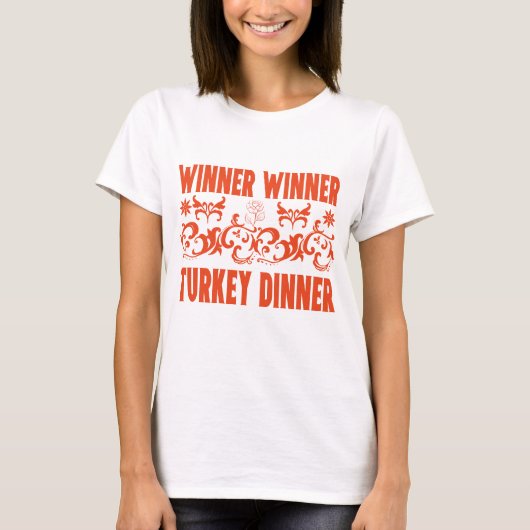 Gewinner Türkei Abendessen Tshirt (Vorderseite)