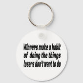 Gewinner verlieren Motivierend Angebot Schlüsselanhänger (Vorderseite)