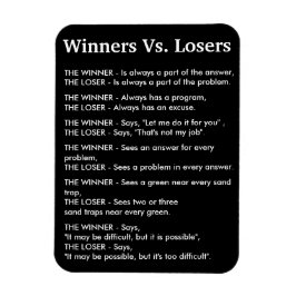 Gewinner Vs Losers Magnet