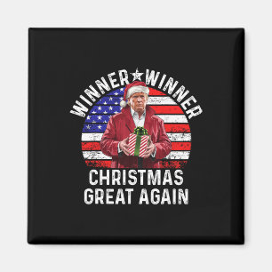 Gewinner Weihnachten Große Trump Funny Hu wieder Magnet