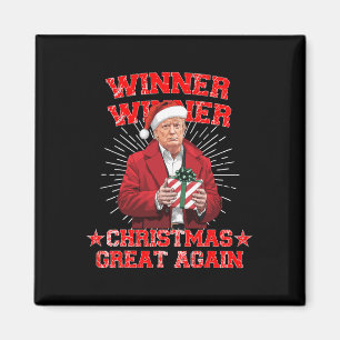 Gewinner Weihnachten Große Trump Funny Hu wieder Magnet