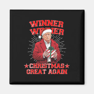 Gewinner Weihnachten Große Trump Funny Hu wieder Magnet