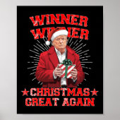 Gewinner Weihnachten Große Trump Funny Hu wieder Poster (Vorne)