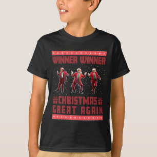 Gewinner Weihnachten Große Weihnachtsfeier Santa T T-Shirt