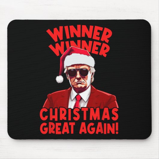 Gewinner Weihnachten Grosses erneut Funny Santa Tr Mousepad (Vorne)