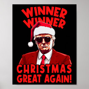 Gewinner Weihnachten Grosses erneut Funny Santa Tr Poster