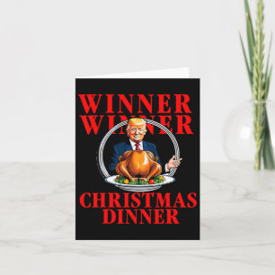 Gewinner Weihnachtsessen Funny Trump gewinnt Tur Karte