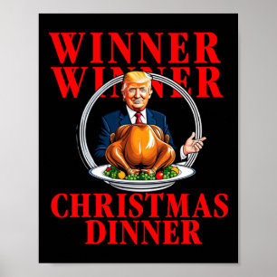 Gewinner Weihnachtsessen Funny Trump gewinnt Tur Poster