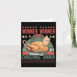 Gewinner Weihnachtsessen Funny Trump Türkei Karte