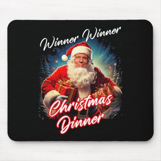 Gewinner Weihnachtsessen - Präsident Trump Mousepad (Vorne)