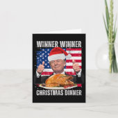 Gewinner Weihnachtsessen Spaß Funny Trump X Karte (Vorderseite)