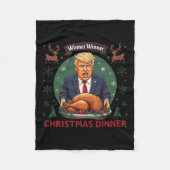 Gewinner Weihnachtsessen Weihnachtsessen Santa Tru Fleecedecke (Vorderseite)